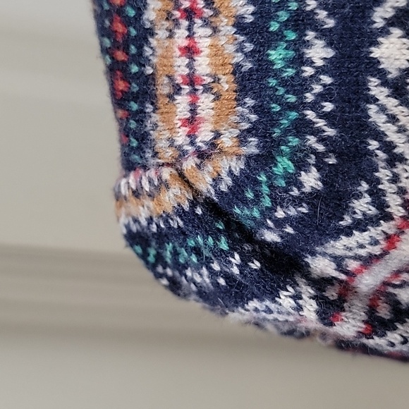 J. Crew Size S Fair Isle Puff Sleeve Crewneck Sweater, Gently Used Condition - Picture 6 of 12